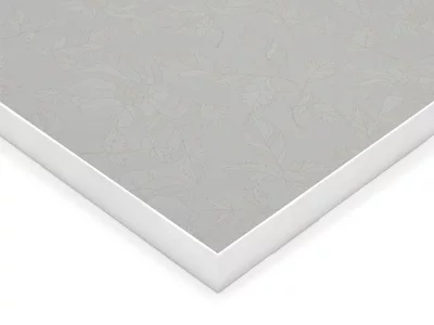 Фасад мебельный МДФ AGT глянцевый белые цветы 628