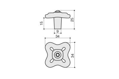 Ручка-кнопка, отделка золото розовое матовое Ручка-кнопка, отделка золото розовое матовое