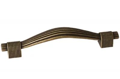 Ручка-скоба 96мм, отделка бронза античная