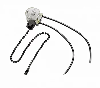 GTV: Выключатель - цепочка, max 750W, черный AE-WLLAN1-20