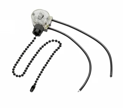 GTV: Выключатель - цепочка, max 750W, черный AE-WLLAN1-20