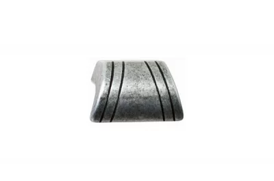 Ручка-кнопка 16мм, отделка железо античное чёрное