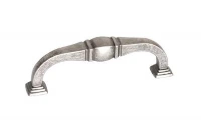 Ручка-скоба 96мм, отделка серебро старое