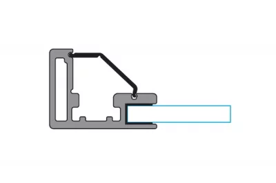 PracticAL Профиль уплотнитель L=3000мм, транспарент