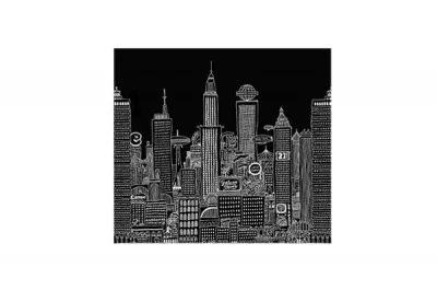 Стеновая панель Нью-Йорк, 600х540х6мм, стекло