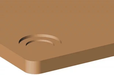 База d.90мм для крепления опоры стола, отделка никель