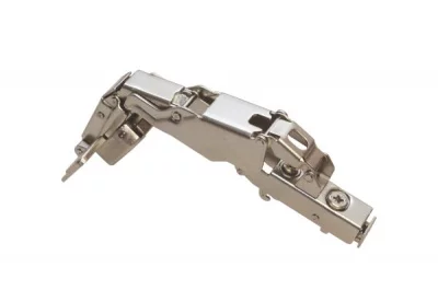 Петля 165 накладная с доводчиком, 52мм, Clip-on (cam), отделка никель