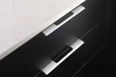 Ручка-скоба L.200мм, отделка сталь шлифованная