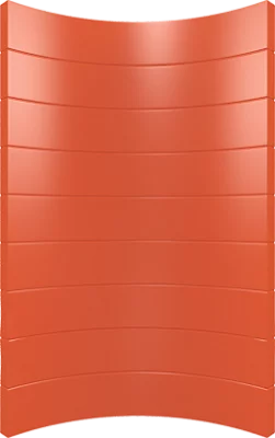 Фасад глухой вогнутый, коллекция Техно