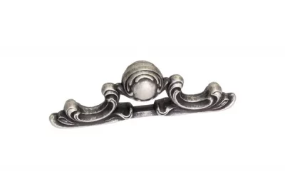 Ручка-скоба 64мм, отделка серебро античное