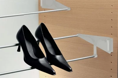 Полка для обуви Tac универсальная, 560-960мм, отделка серая