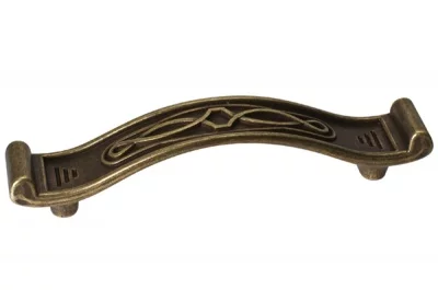 Ручка-скоба 96мм, отделка бронза античная