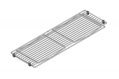 Сетчатая полка в базу 900, отделка хром