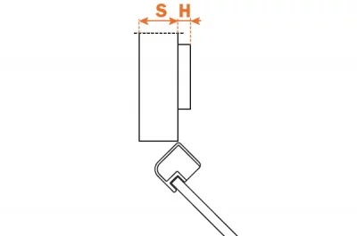 Петля 45" угловая для алюминиевой рамки