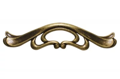 Ручка-скоба 128мм, отделка бронза античная "Флоренция"