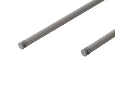 Рейлинг продольный Firmax глубина 400 мм серый, (2 рейлинга + 2 крепления)