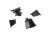Комплект соединителей овального пристеночного бортика (VER%/35), (4ч.:2 загл., 90°внут.+90°внеш.) пластик, черный 98104