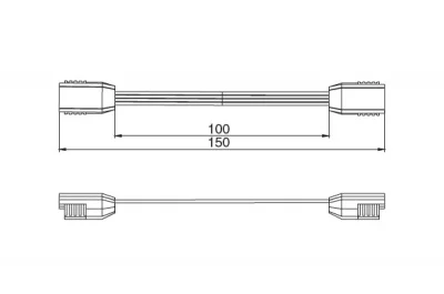 Провод соединительный 150 мм, для LED Monorail