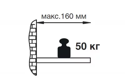 Менсолодержатель, отделка хром глянец