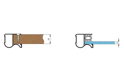Профиль-ручка SP16.01 для 16мм, L=5400мм, отделка бронза