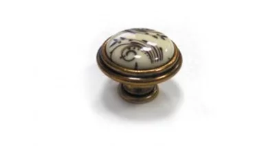 Giusti: Ручка металлическая со вставкой "Узор" - P88.01.H2.A8G