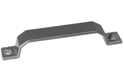 Ручка-скоба 128мм, отделка олово винтаж