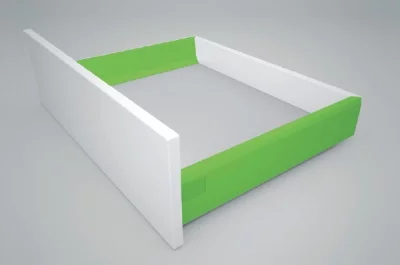 Боковина для ящика H.90 L=500, левая, отделка серая