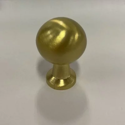 GTV: Ручка NORD кнопка, брашированное золото: GZ-NORD-1-18