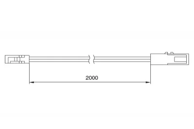 Провод-удлинитель 2000 мм, с коннекторами L815F и L815M