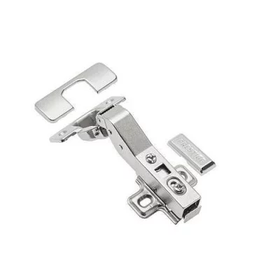 Петля GTV ZM-НСKT 30 градусов угловая самозакрывающаяся с планкой: ZM-HCKT30-BE-S