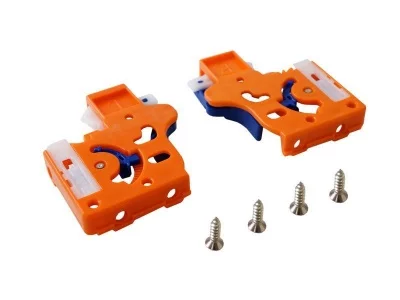 Направляющие скрытого монтажа Firmax (полного выдвижения) L=450мм, для ЛДСП 16 мм с доводчиком, (2 направляющие + 2 крепления)