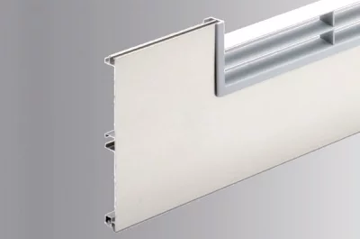 Решётка вентиляционная для цоколя алюминиевого H.100, L=600, сталь нержавеющая полированная