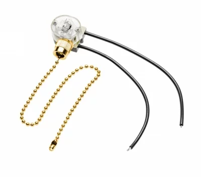 GTV: Выключатель - цепочка, max 750W, золото AE-WLLAN1-90