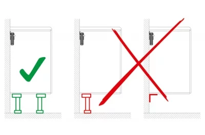 Фиксатор настенный для мебели, правый