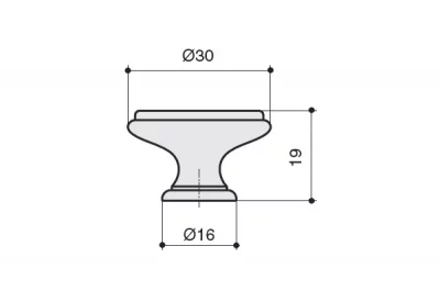 Ручка-кнопка, отделка золото винтаж + керамика