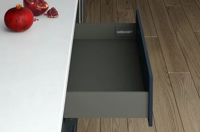 Комплект ящика Indigo H=90, L=400, отделка орион серый: M-IND.KIT.400A1.OG