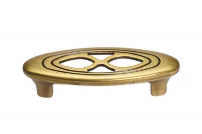 Ручка-скоба 64мм, отделка бронза античная французская