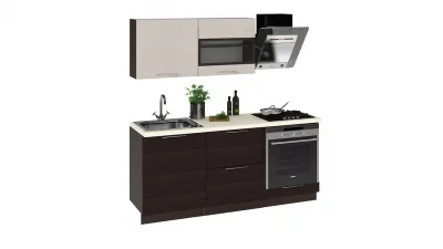 Кухонный гарнитур длиной - 180 см (со шкафом НБ) «Латте-2»