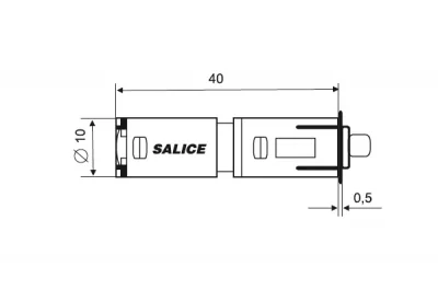 Защёлка Push Magnetic с самоклеящейся ответной частью, бежевая