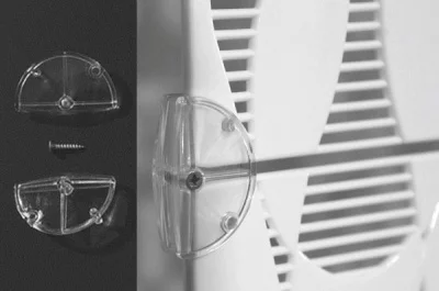 Комплект креплений для навески декоративных панелей, отделка транспарент, 20 шт.