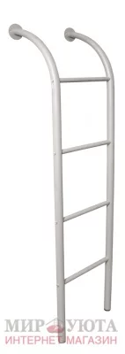 Лестница D32/1442мм, шир. 386 мм, разборная, хром матовый: LES 02