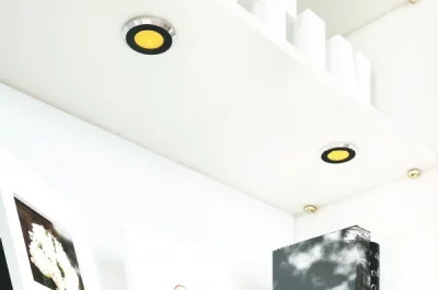 Комплект из 2-х светильников LED Abisso, 6500K, отделка под хром глянец/черный