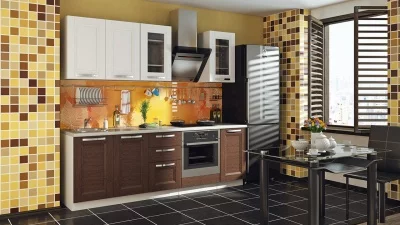 Кухонный гарнитур длиной - 240 см (со шкафом НБ)