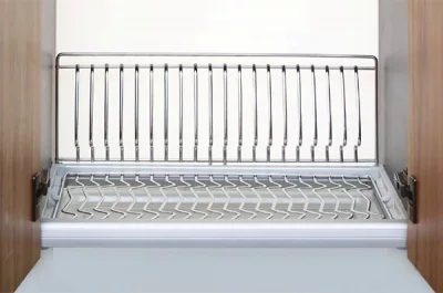 Сушка Ellite 1-уровневая в базу 600/16 с подсветкой, отделка сталь, поддон пластик