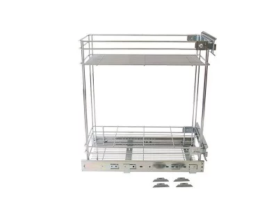 Бутылочница FGV в базу 300мм, полное выдвижение, плавная доводка, хром