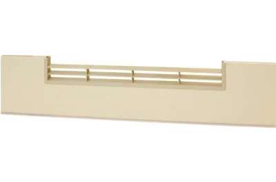 0443 Решётка вентиляционная для цоколя ПВХ H.150, L=600, магнолия NEW