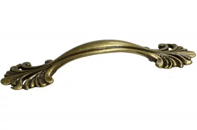 Ручка-скоба 96мм, отделка бронза античная "Флоренция"