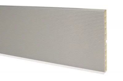 0100 Цоколь ПВХ H.150, L=4000, под рифлёный алюминий NEW