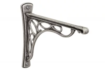 Менсолодержатель "Merletto", отделка серебро античное, большой