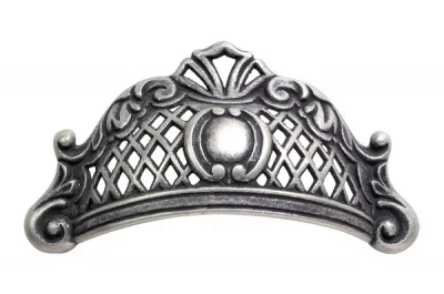 Ручка-скоба 64мм, отделка серебро старое